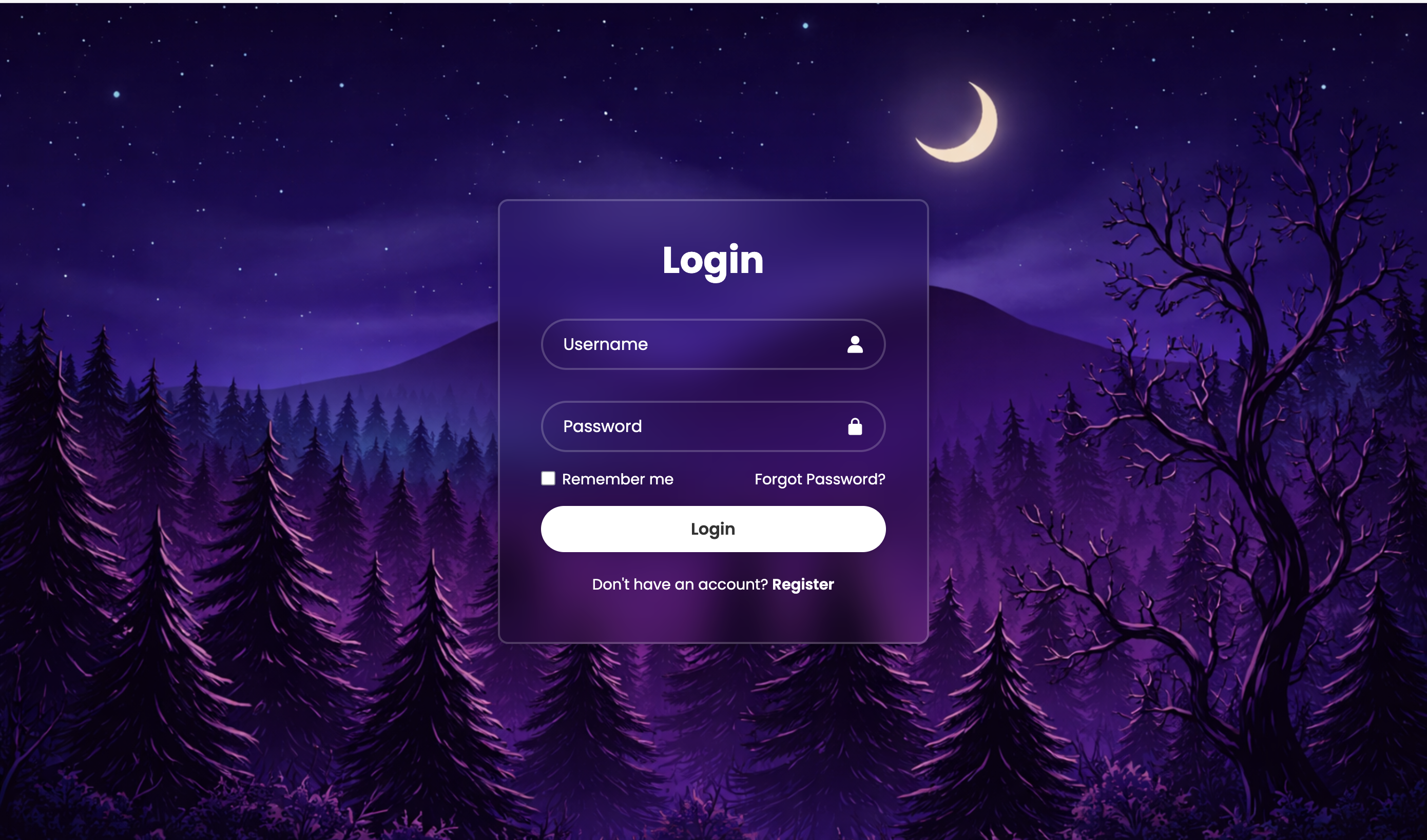 Simple login page UI built with HTML and CSS, featuring clean layout and form design